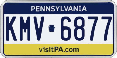 PA license plate KMV6877