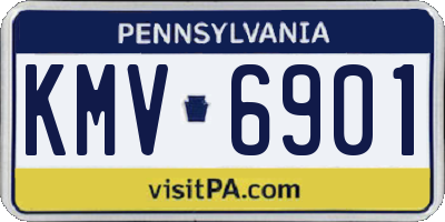 PA license plate KMV6901