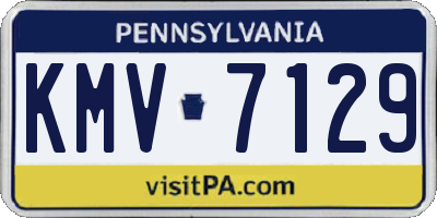 PA license plate KMV7129