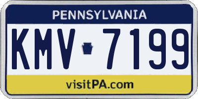 PA license plate KMV7199