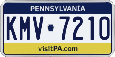 PA license plate KMV7210