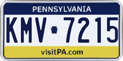 PA license plate KMV7215