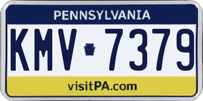 PA license plate KMV7379