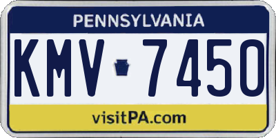 PA license plate KMV7450