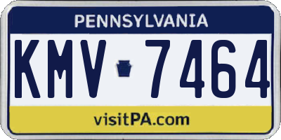 PA license plate KMV7464