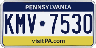 PA license plate KMV7530