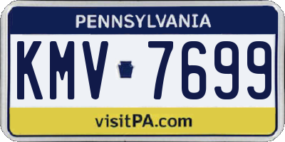 PA license plate KMV7699