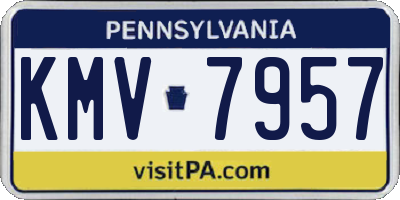 PA license plate KMV7957
