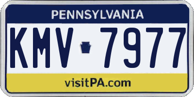 PA license plate KMV7977
