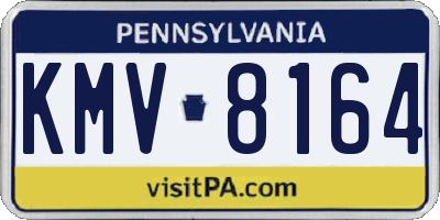 PA license plate KMV8164