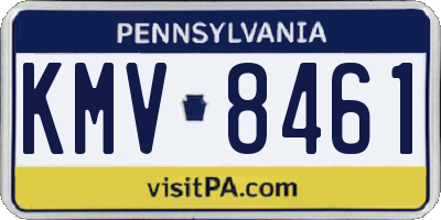 PA license plate KMV8461