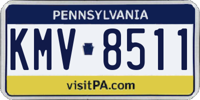 PA license plate KMV8511