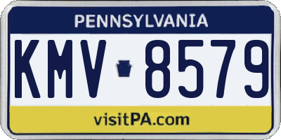 PA license plate KMV8579