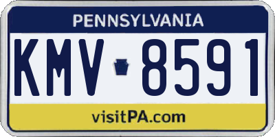 PA license plate KMV8591