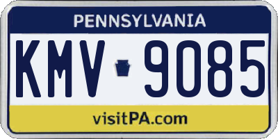 PA license plate KMV9085