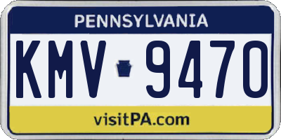 PA license plate KMV9470