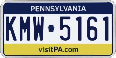 PA license plate KMW5161