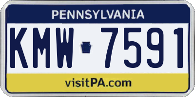 PA license plate KMW7591