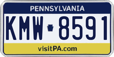 PA license plate KMW8591