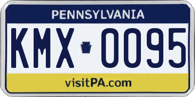 PA license plate KMX0095