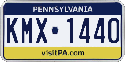 PA license plate KMX1440