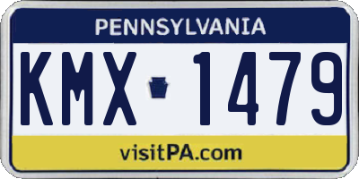 PA license plate KMX1479