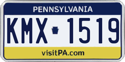 PA license plate KMX1519