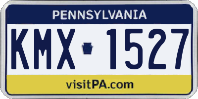 PA license plate KMX1527