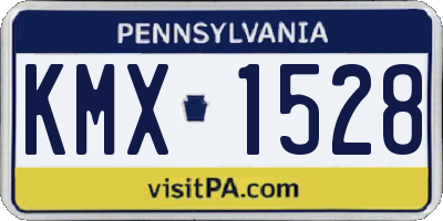 PA license plate KMX1528