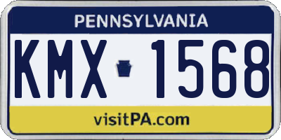 PA license plate KMX1568