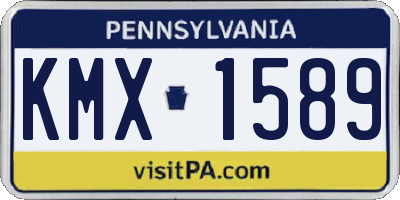 PA license plate KMX1589