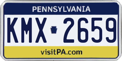 PA license plate KMX2659