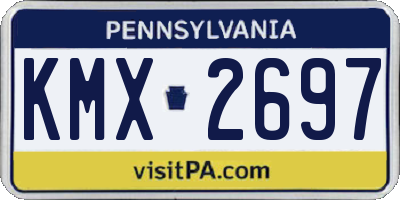 PA license plate KMX2697