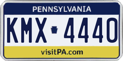 PA license plate KMX4440