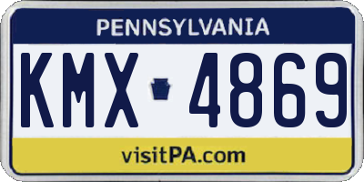 PA license plate KMX4869