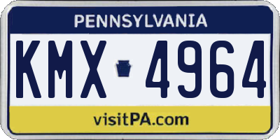 PA license plate KMX4964