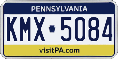 PA license plate KMX5084