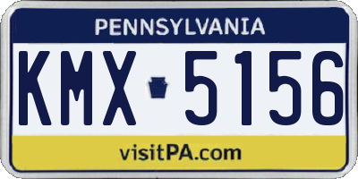 PA license plate KMX5156