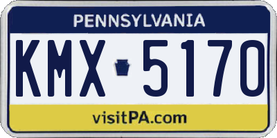 PA license plate KMX5170