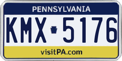 PA license plate KMX5176