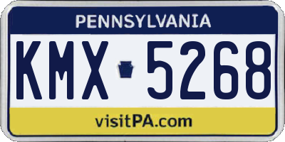 PA license plate KMX5268