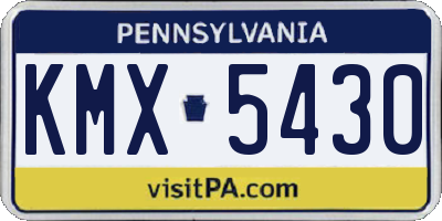 PA license plate KMX5430