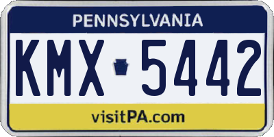 PA license plate KMX5442