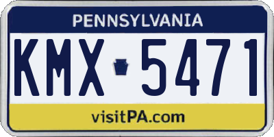 PA license plate KMX5471