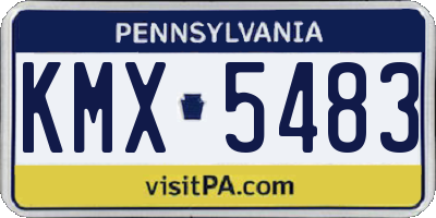 PA license plate KMX5483