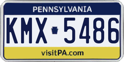 PA license plate KMX5486