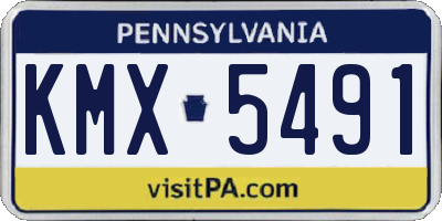 PA license plate KMX5491