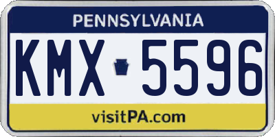 PA license plate KMX5596
