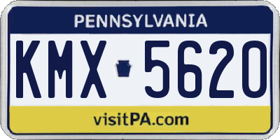 PA license plate KMX5620