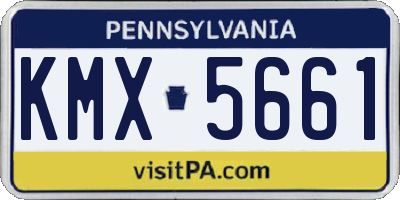 PA license plate KMX5661